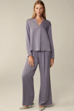 Crepe-Langarm-Bluse In*Windsor Discount