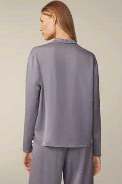Crepe-Langarm-Bluse In*Windsor Discount