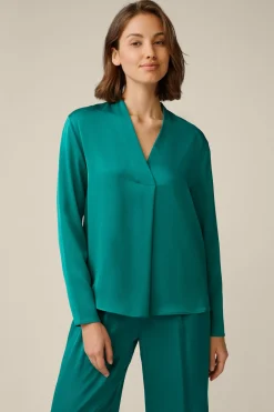 Crepe-Langarm-Bluse In*Windsor Sale