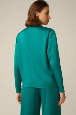 Crepe-Langarm-Bluse In*Windsor Sale