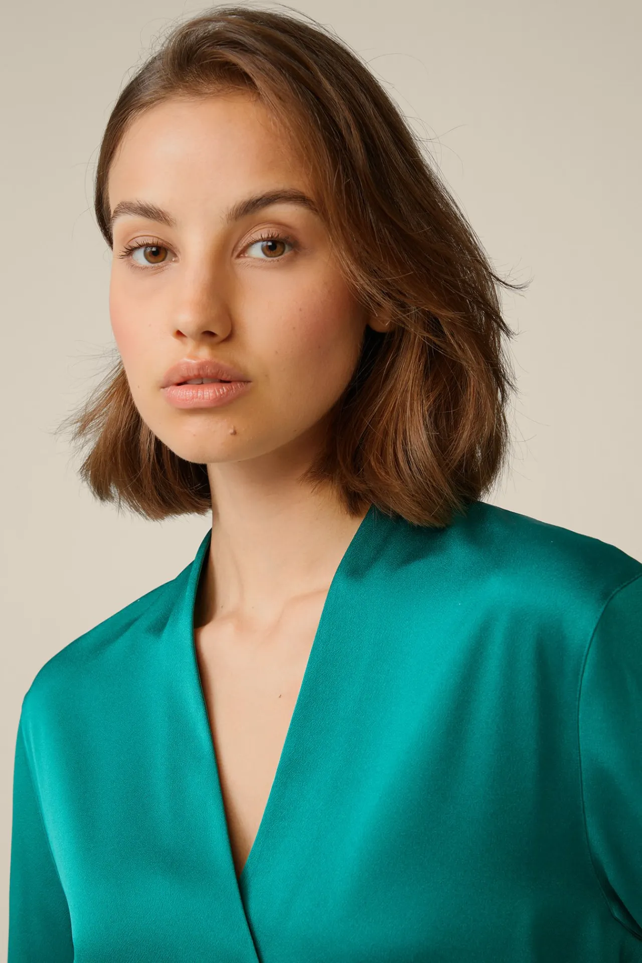 Crepe-Langarm-Bluse In*Windsor Sale