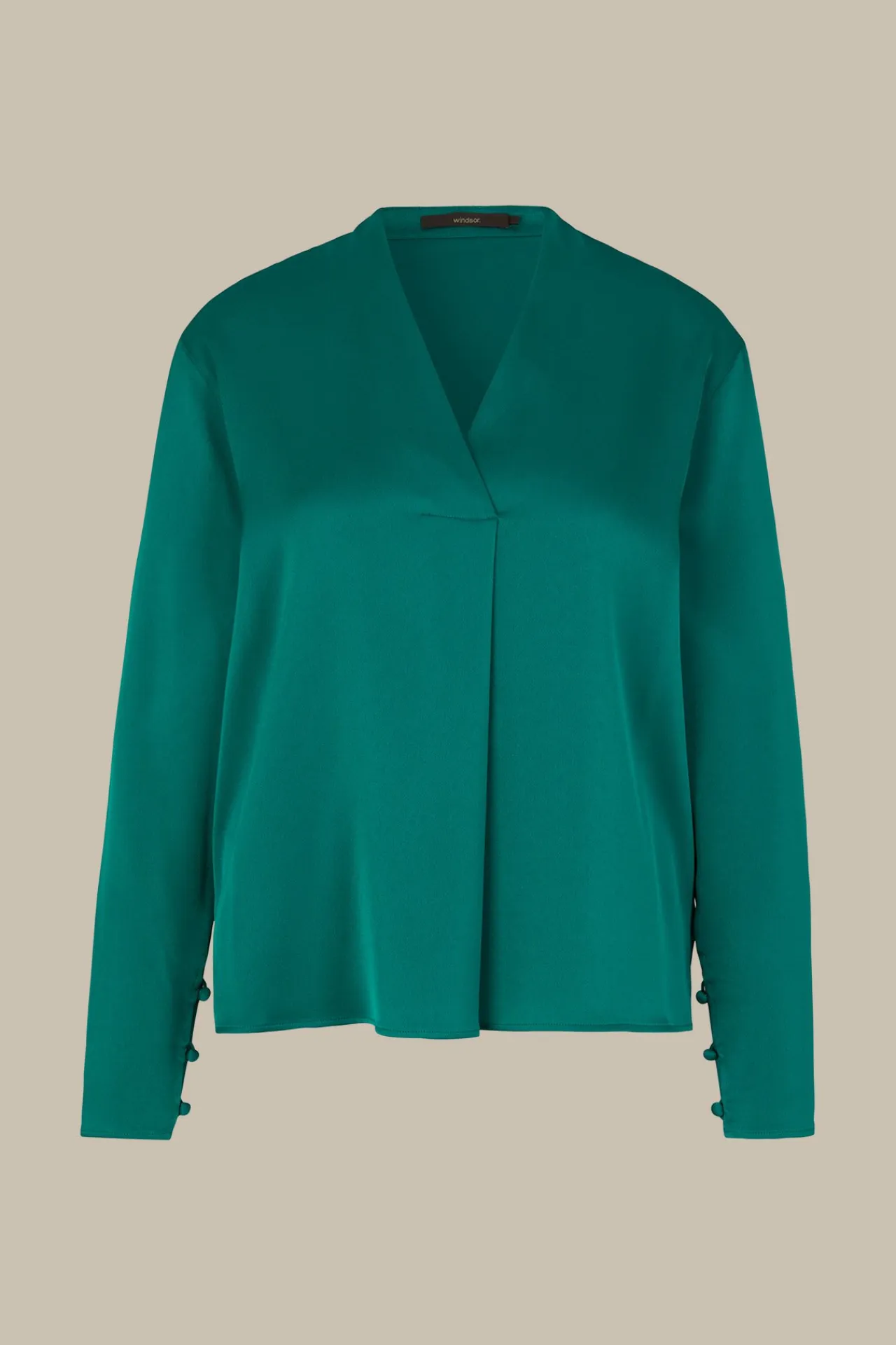 Crepe-Langarm-Bluse In*Windsor Sale