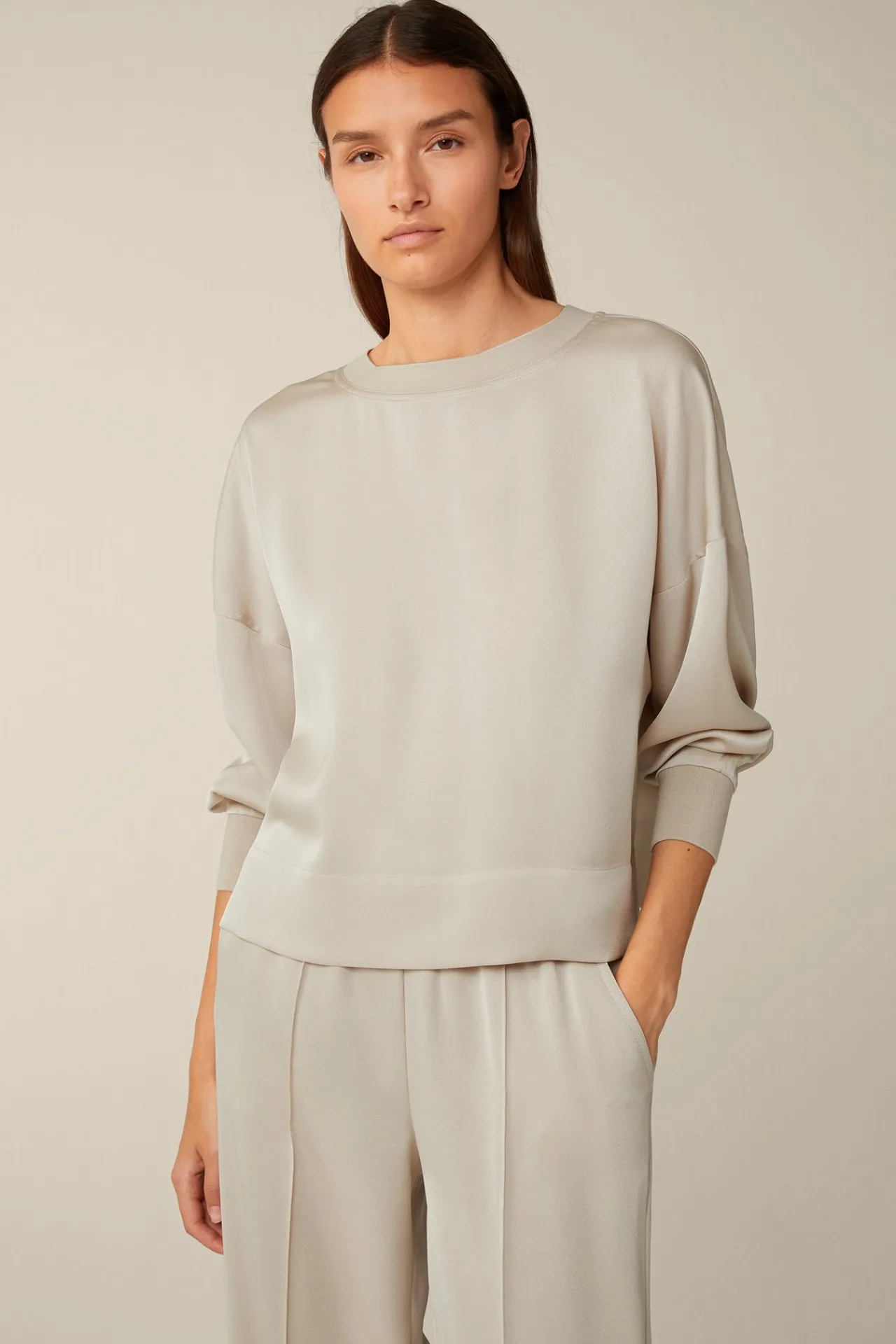 Crepe-Langarm-Bluse In*Windsor Sale