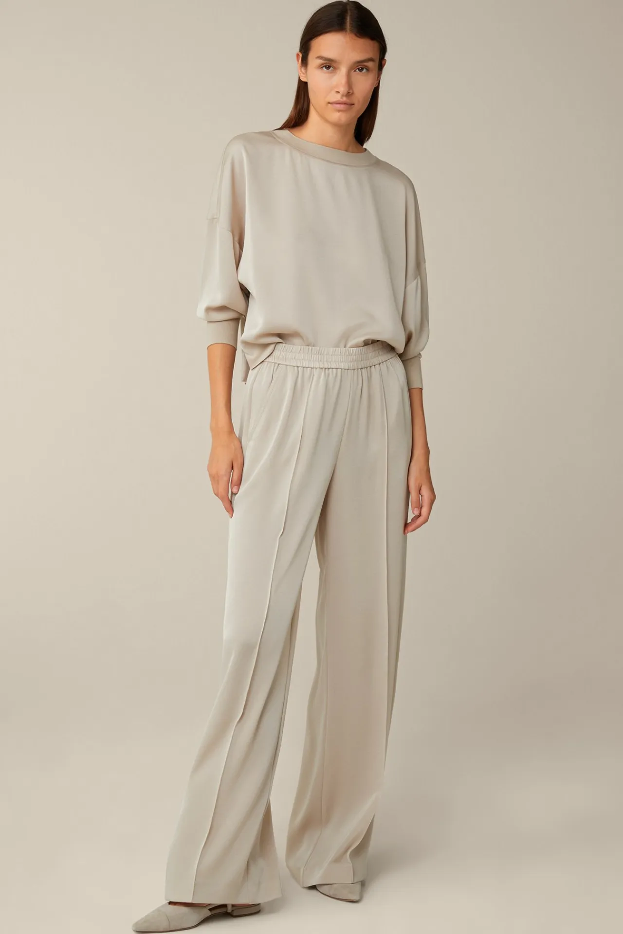 Crepe-Langarm-Bluse In*Windsor Sale