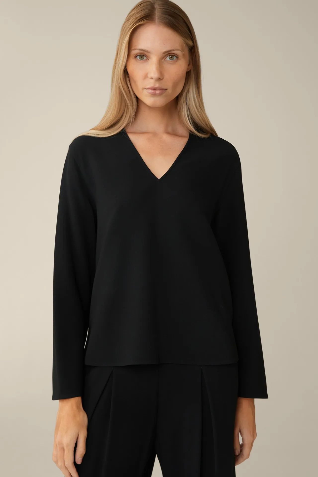 Crepe-Langarm-Bluse In*Windsor Best