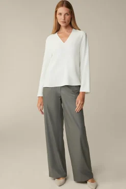 Crepe-Langarm-Bluse In*Windsor Clearance