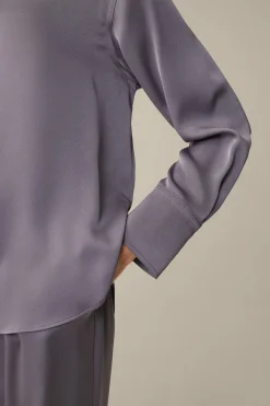 Crepe-Langarm-Hemd-Bluse In*Windsor Discount