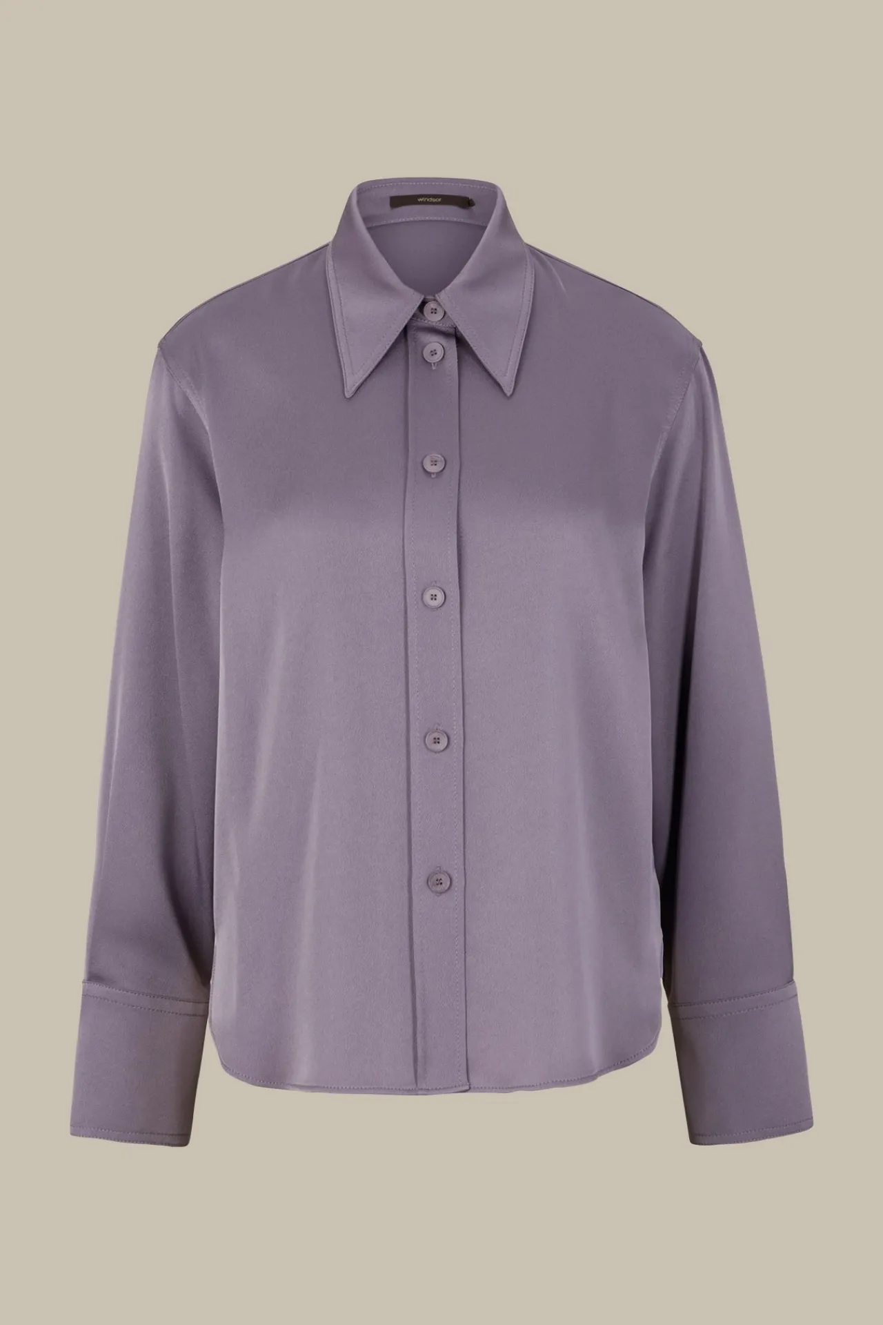 Crepe-Langarm-Hemd-Bluse In*Windsor Discount
