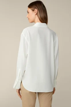 Crepe-Langarm-Hemd-Bluse In*Windsor New