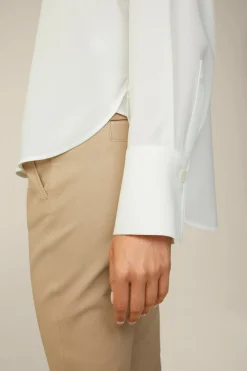 Crepe-Langarm-Hemd-Bluse In*Windsor New