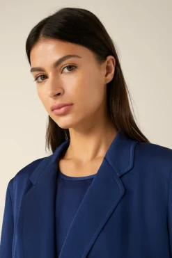Crepe-Long-Blazer Mit Gürtel In*Windsor Hot