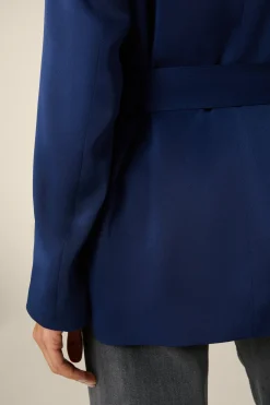 Crepe-Long-Blazer Mit Gürtel In*Windsor Hot
