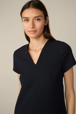 Crepe-Shift-Kurzarm-Kleid In*Windsor New