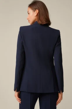 Double-Wollcrepe-Doppelreiher-Blazer In*Windsor Clearance