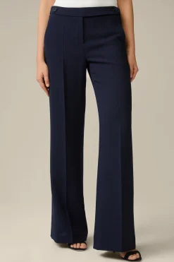 Double-Wollcrepe-Palazzo-Hose In*Windsor Hot
