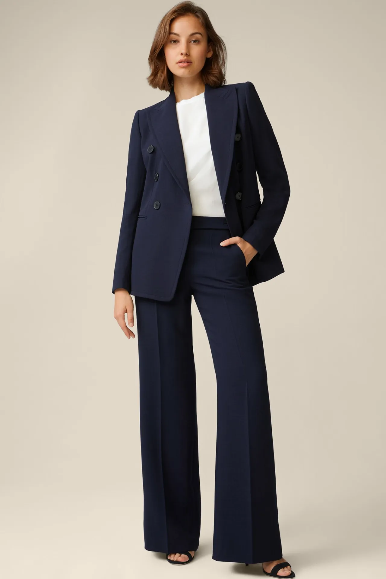 Double-Wollcrepe-Palazzo-Hose In*Windsor Hot