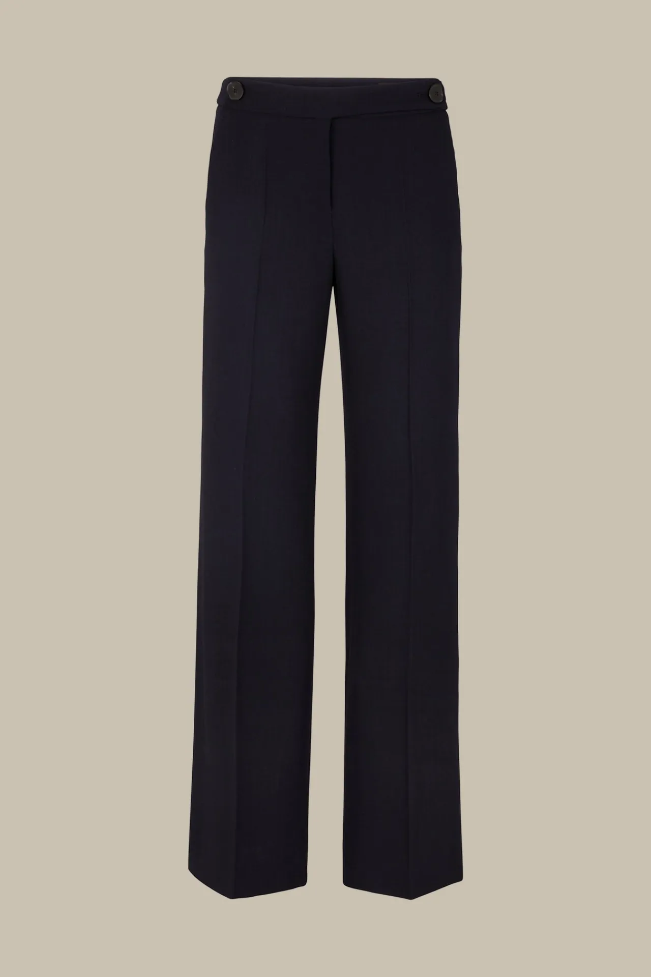 Double-Wollcrepe-Palazzo-Hose In*Windsor Hot