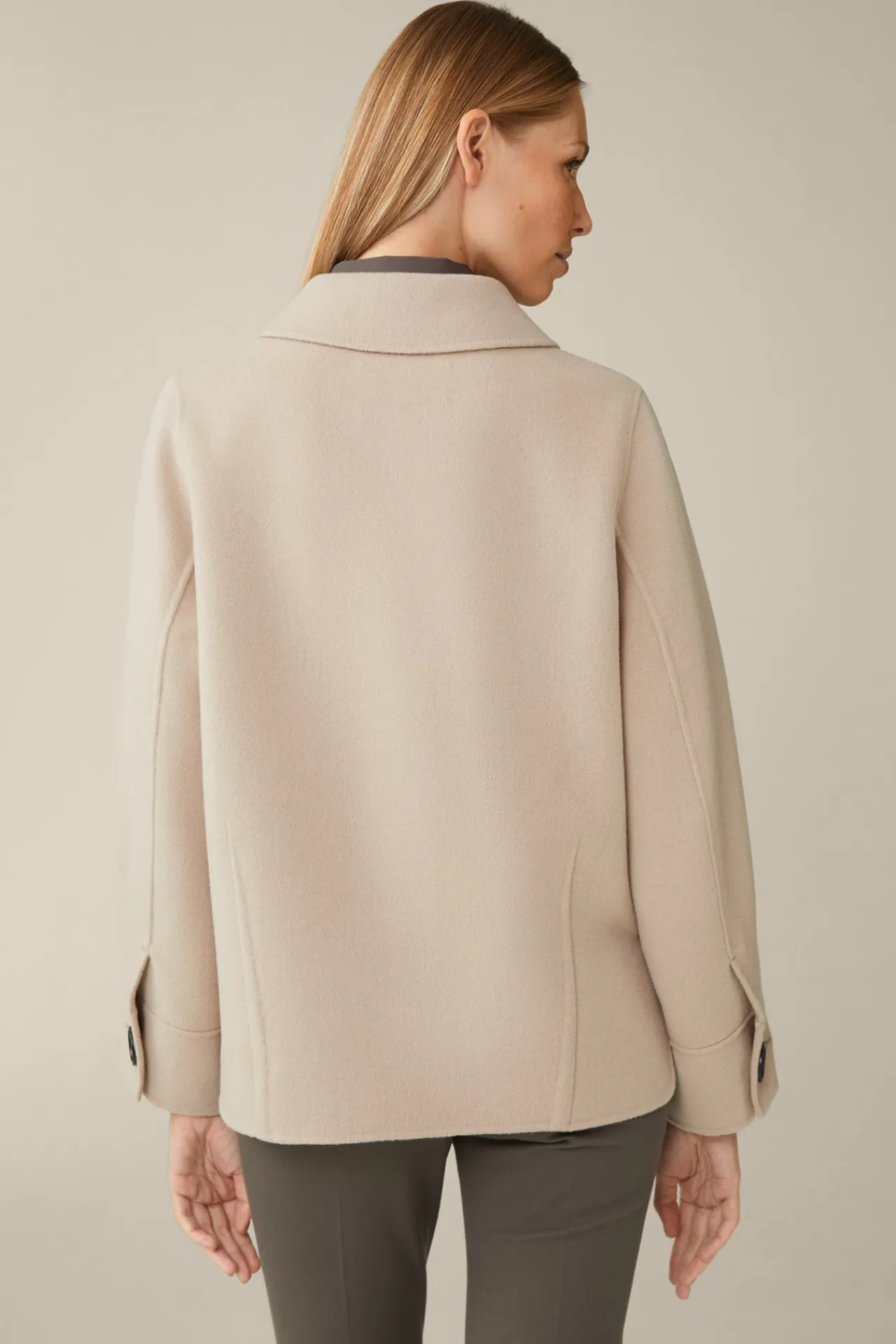 Double-Wollmix-Cape-Jacke Mit Cashmere In*Windsor Best