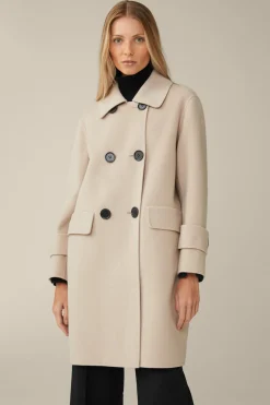 Double-Wollmix-Doppelreiher-Mantel Mit Cashmere In*Windsor Sale