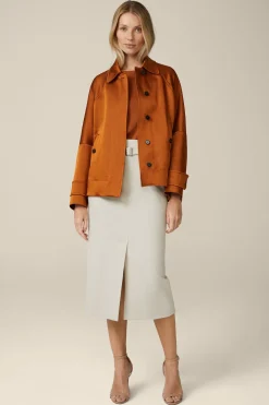 Duchesse-Satin-Cape-Jacke In Kupfer*Windsor Clearance