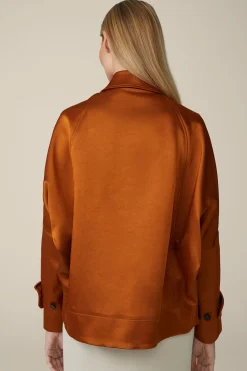 Duchesse-Satin-Cape-Jacke In Kupfer*Windsor Clearance