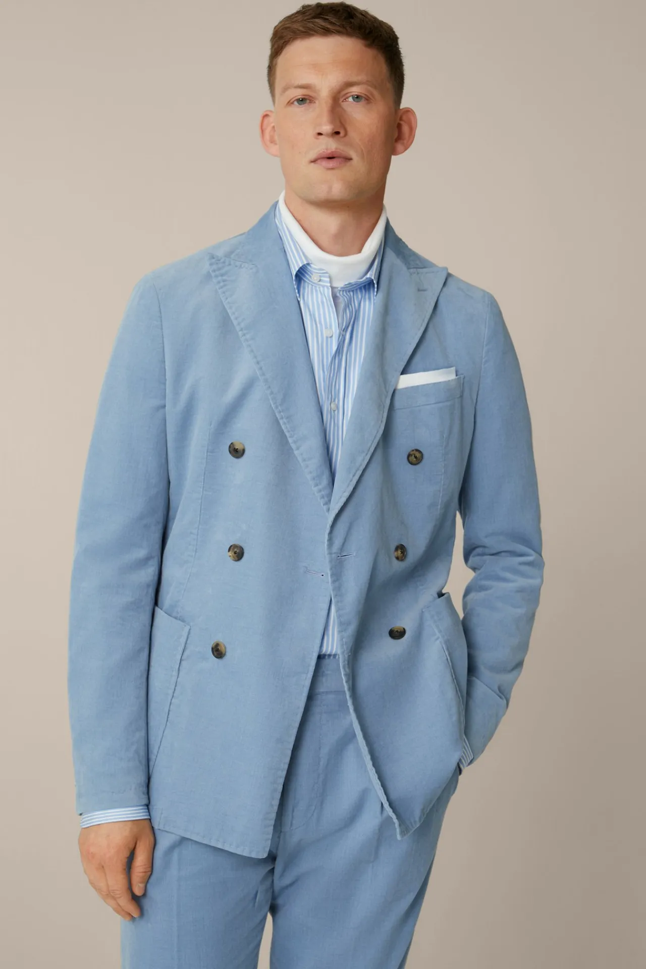 Feincord-Baukasten-Doppelreiher-Sakko Satino In*Windsor Outlet