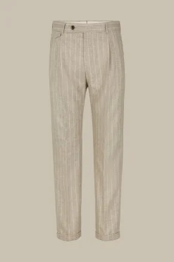 Flanell-Baukasten-Hose Serpo Mit Kreidestreifen In*Windsor Outlet