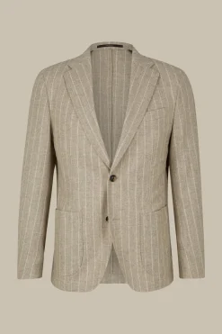 Flanell-Baukasten-Sakko Giro Mit Kreidestreifen In*Windsor New