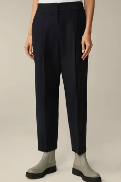 Flanell-Bundfalten-Hose, Verkurzt, In*Windsor Online