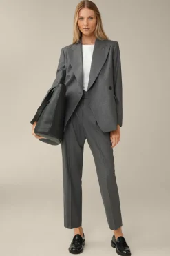 Flanell-Bundfalten-Hose, Verkurzt, In*Windsor Outlet
