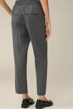 Flanell-Bundfalten-Hose, Verkurzt, In*Windsor Outlet