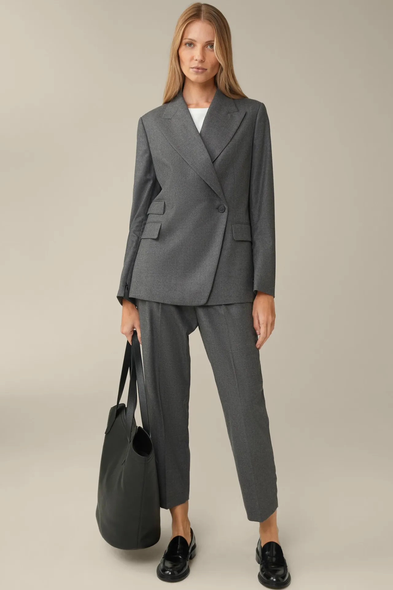 Flanell-Doppelreiher-Blazer In*Windsor Hot