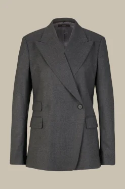 Flanell-Doppelreiher-Blazer In*Windsor Hot