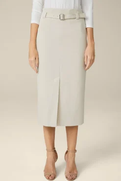 Gabardine-Bleistift-Rock In Midi-Lange In*Windsor Discount