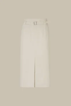 Gabardine-Bleistift-Rock In Midi-Lange In*Windsor Discount