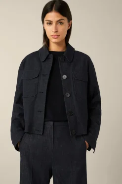Jeans-Blazer-Jacke In Dark Denim Blue*Windsor Online