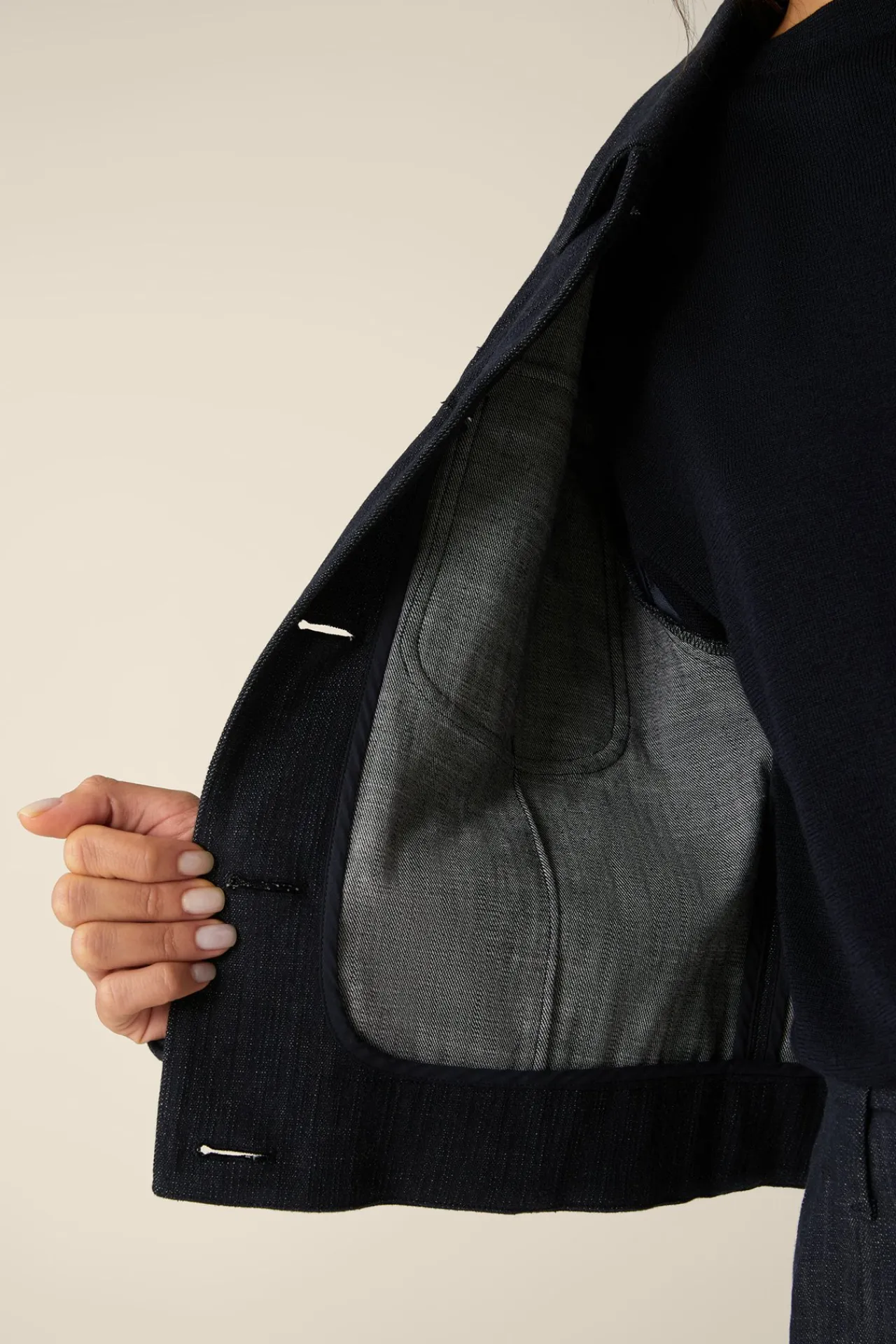 Jeans-Blazer-Jacke In Dark Denim Blue*Windsor Online