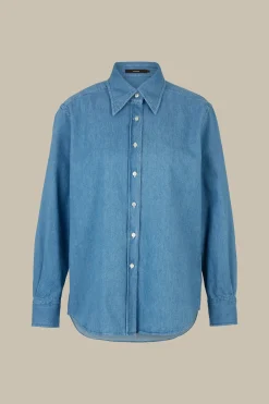 Jeans-Hemdbluse In Light Blue Washed*Windsor Outlet