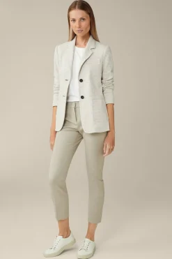 Jersey-Blazer In Beige-Ecru Gemustert*Windsor Best