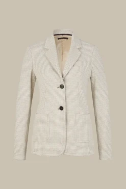 Jersey-Blazer In Beige-Ecru Gemustert*Windsor Best