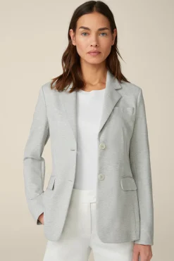 Jersey-Blazer In Hell Ecru Gemustert*Windsor Sale