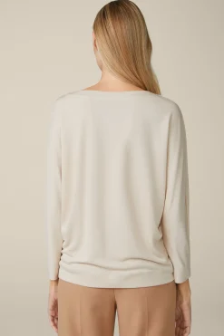 Jersey-Langarm-Shirt Aus Tencel In Hell*Windsor Hot