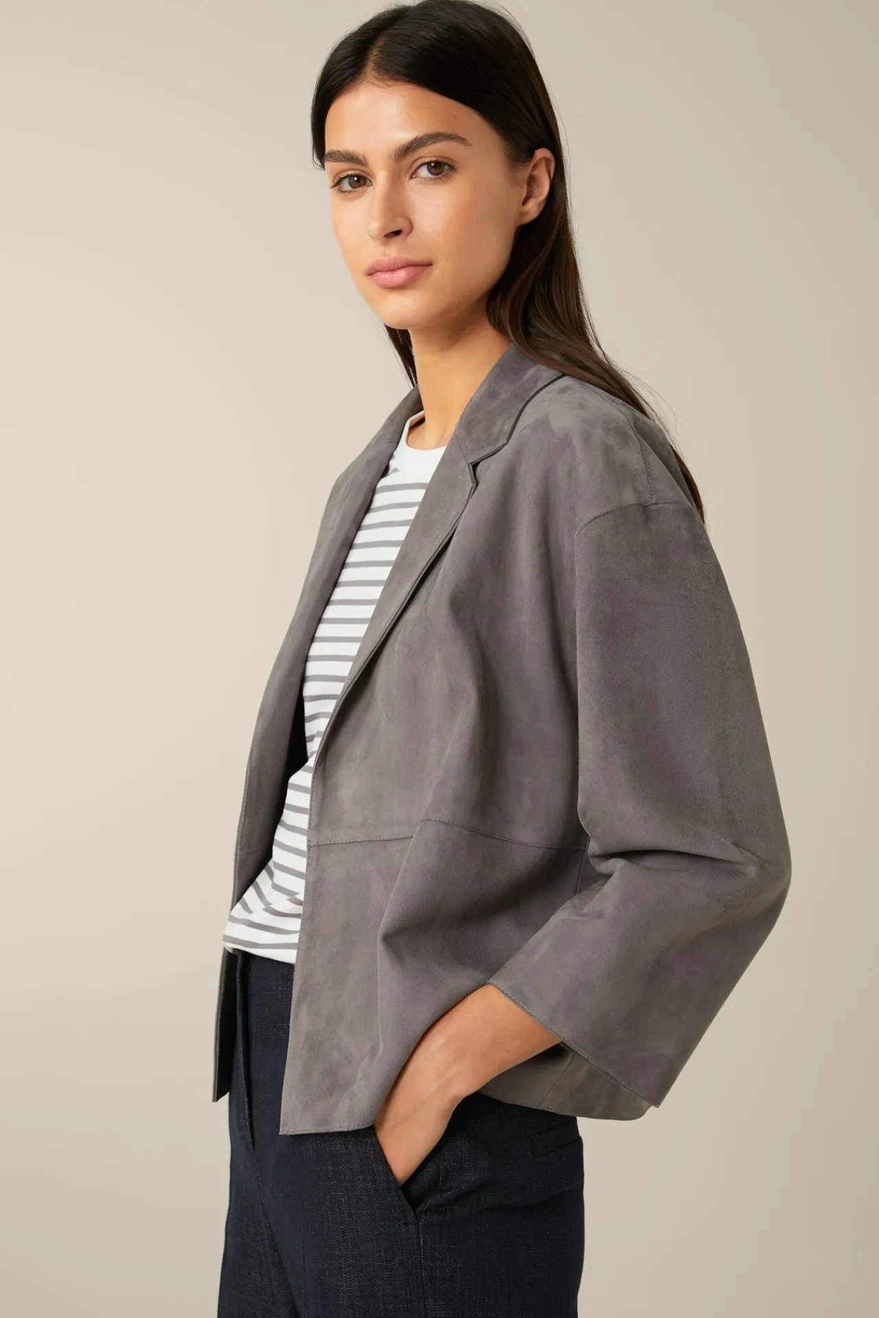 Lammvelours-Lederjacke In*Windsor Outlet
