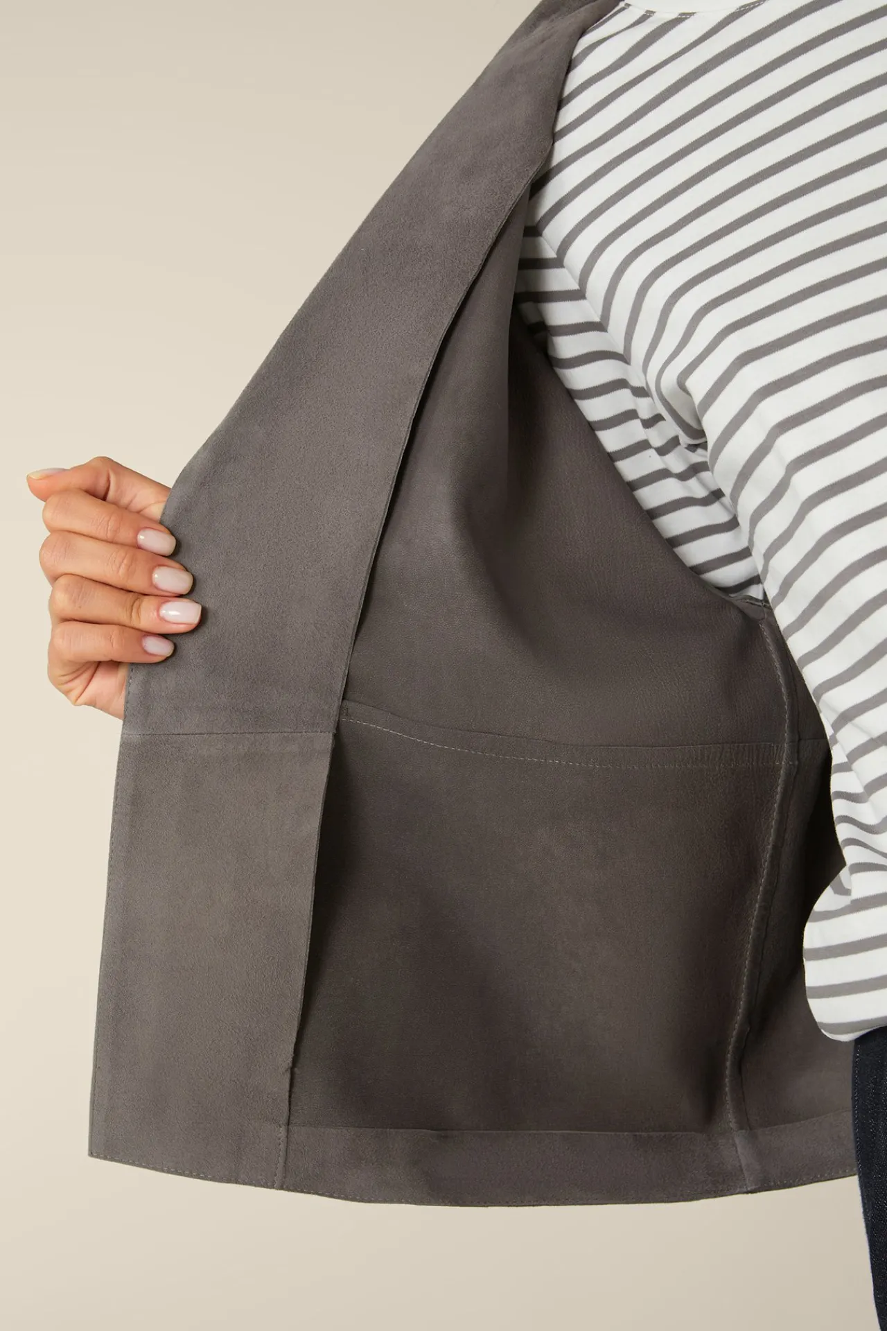Lammvelours-Lederjacke In*Windsor Outlet