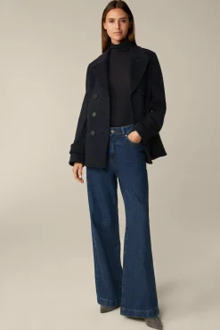Lyocell-Wool-Rollkragen-Pullover In Dunkelblau*Windsor Clearance