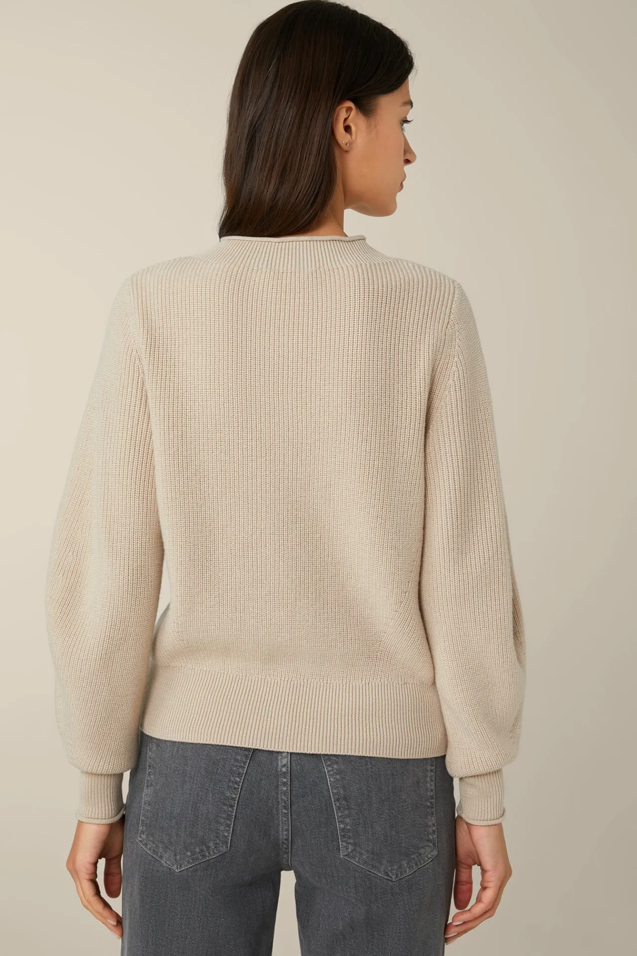 Merino-Strick-Pullover Mit Stehkragen In*Windsor Online