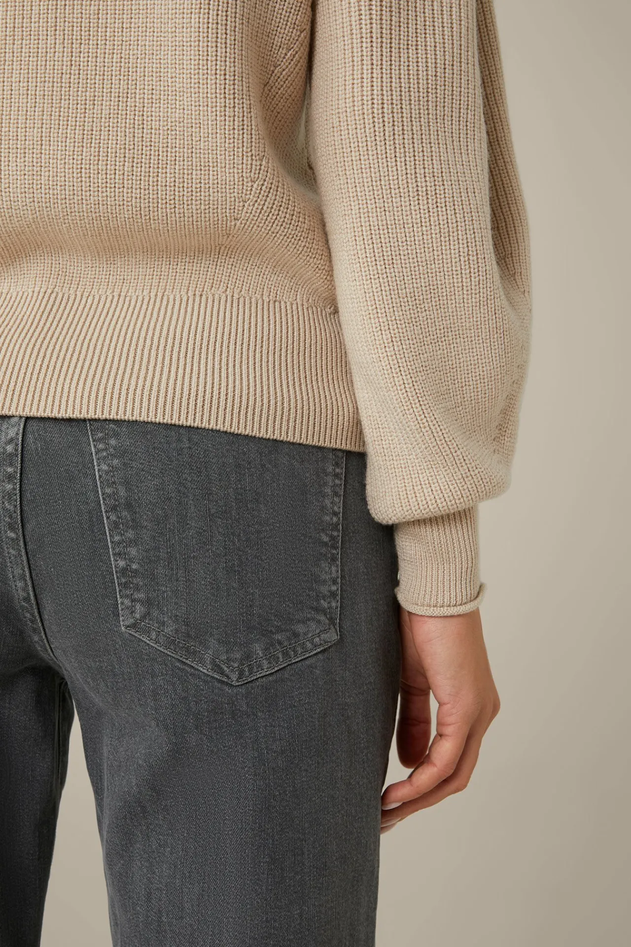 Merino-Strick-Pullover Mit Stehkragen In*Windsor Online