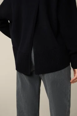 Merino-Strick-Pullover Mit V-Ausschnitt In*Windsor Fashion