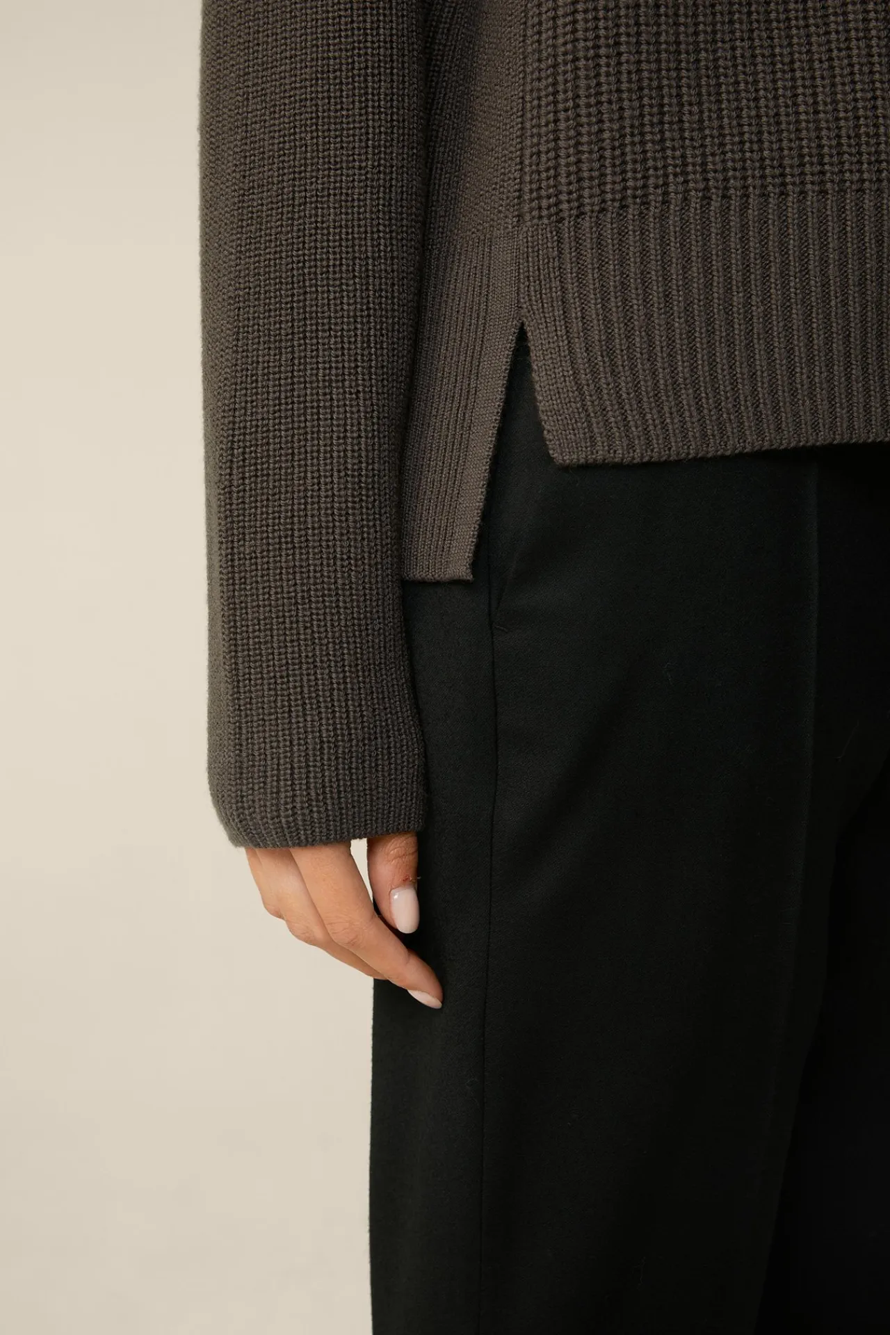 Merino-Strick-Rollkragen-Pullover In*Windsor Sale