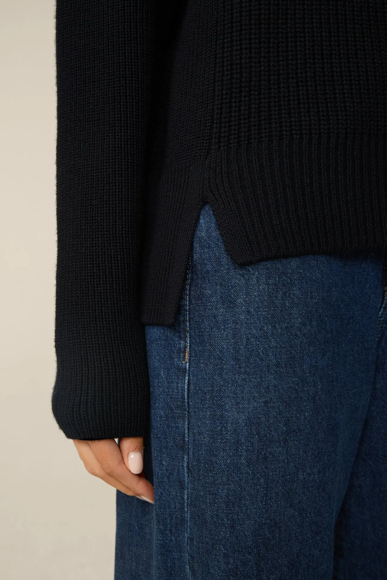 Merino-Strick-Rollkragen-Pullover In*Windsor Online